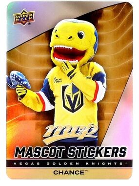 Vegas Golden Knights Team Mascot 2025-26 Upper Deck MVP Stickers Hockey Card